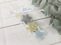 Weihnachtsseife - 3 Stück Seifensterne Midi -CHRISTROSE-EISENKRAUT-EISBLUME-